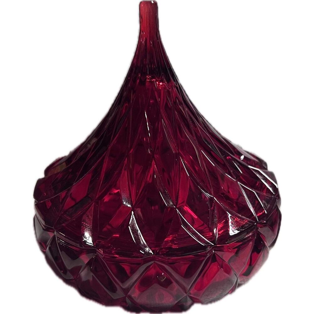 Godinger’s Hershey's Kisses Red Licensed Covered Candy Dish. New In Box